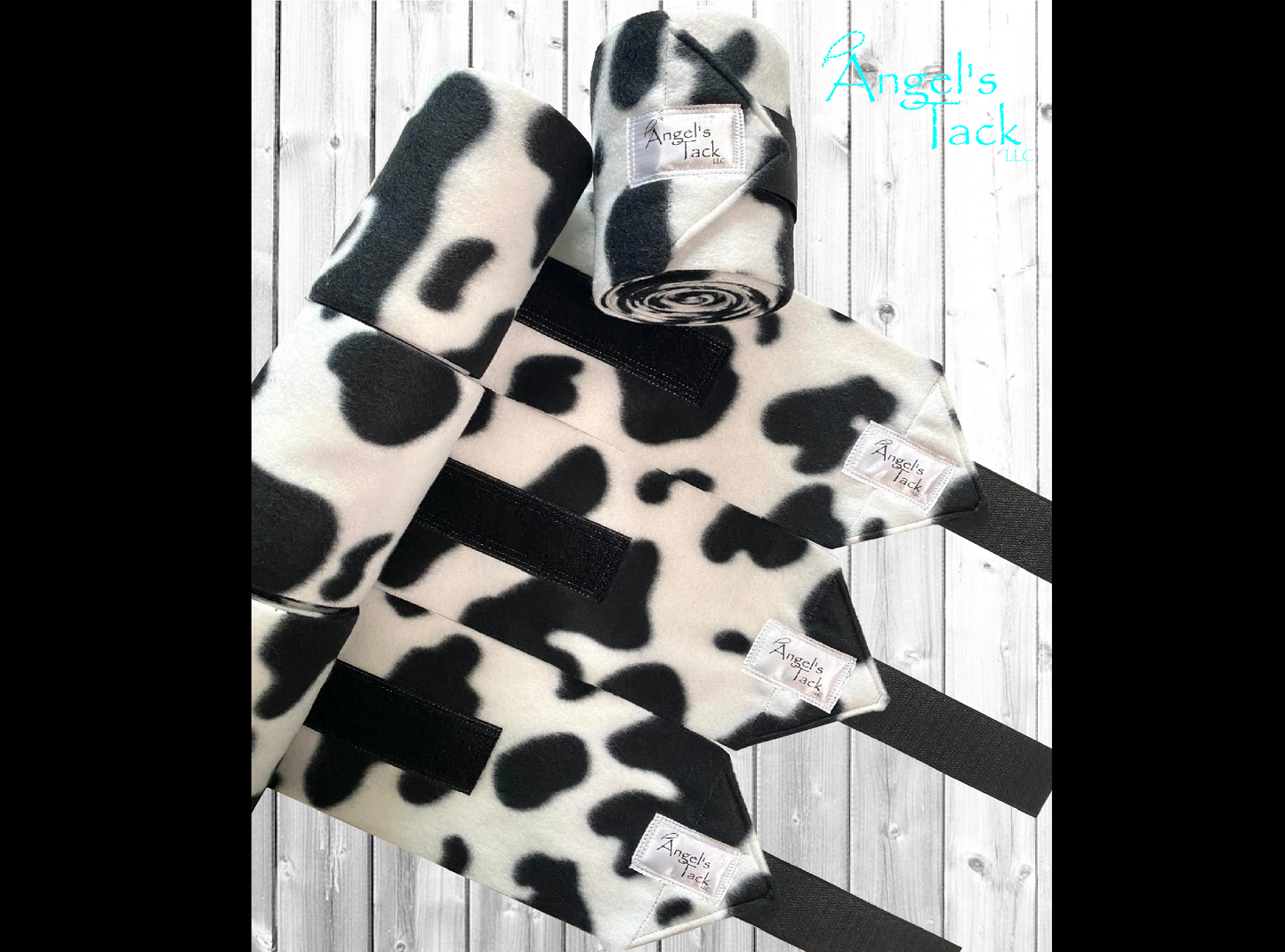 Cow print polo wraps