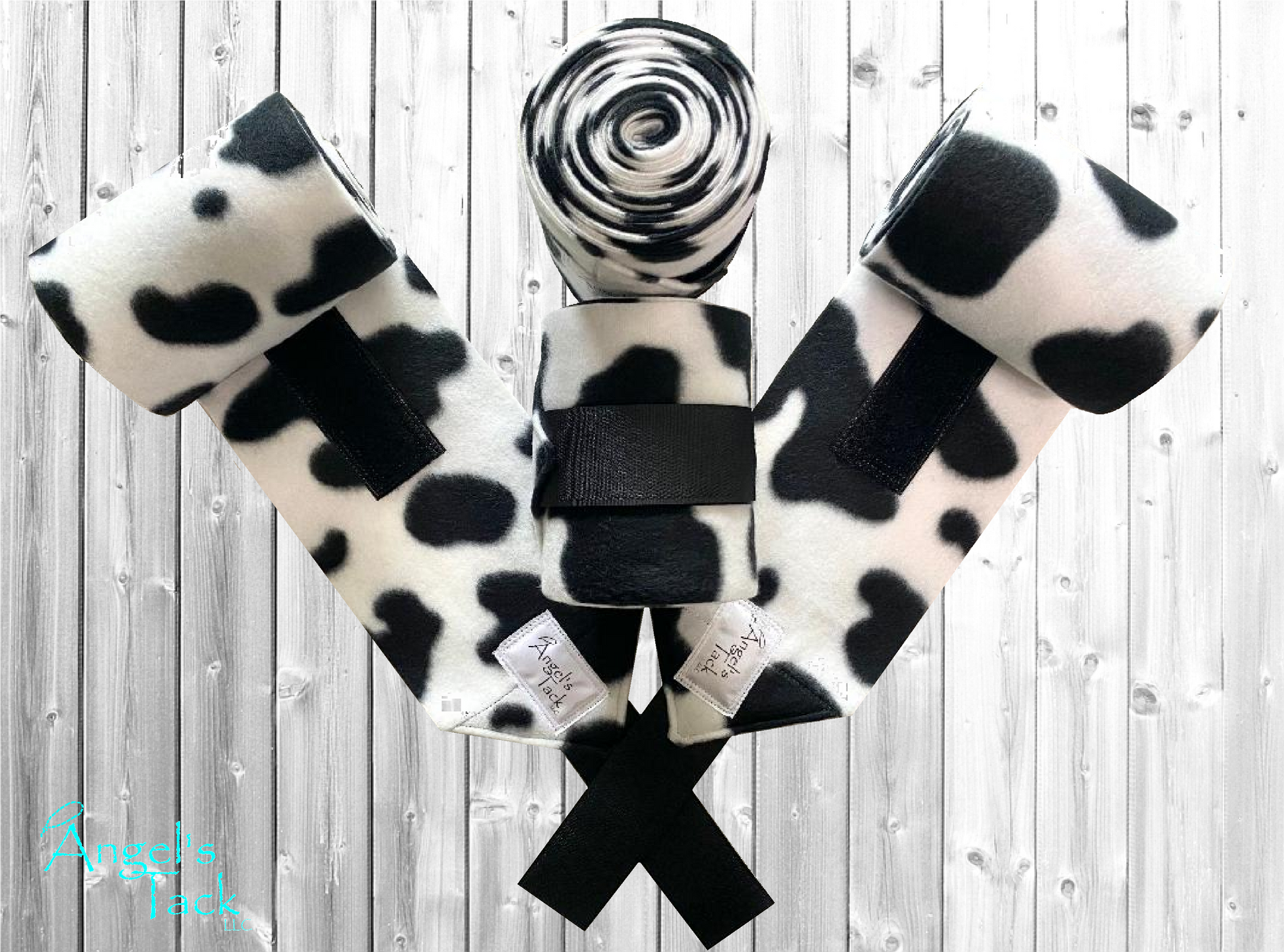 Cow print polo wraps