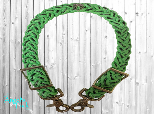 Mint and black wither strap