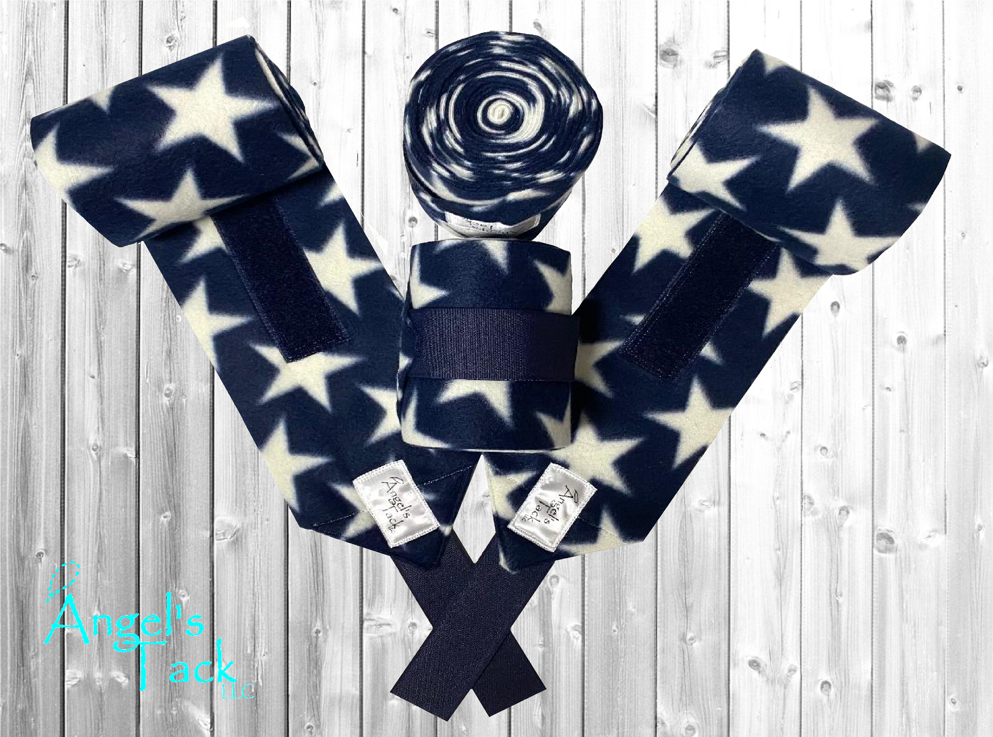 Star print polo wraps