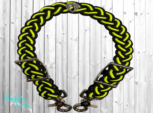Neon yellow and black wither strap