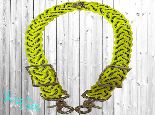 Neon yellow diamond wither strap