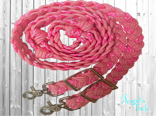 Pink barrel reins
