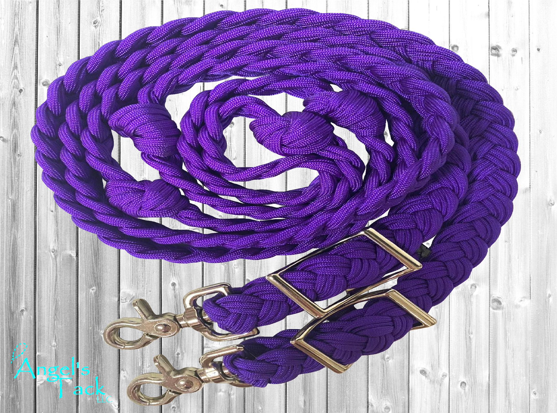 Purple barrel reins