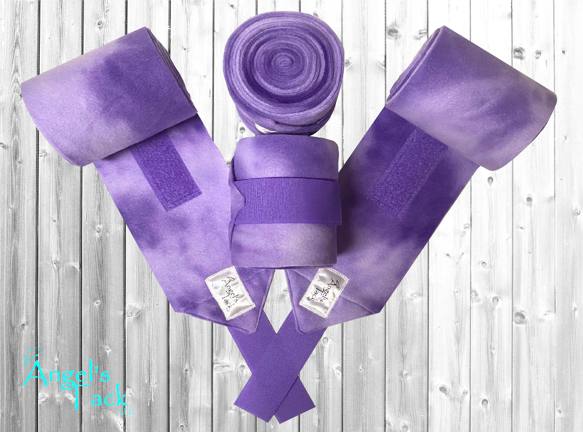 Purple polo wraps