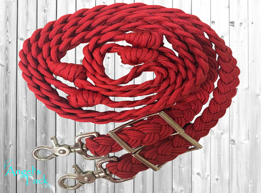 Red barrel reins