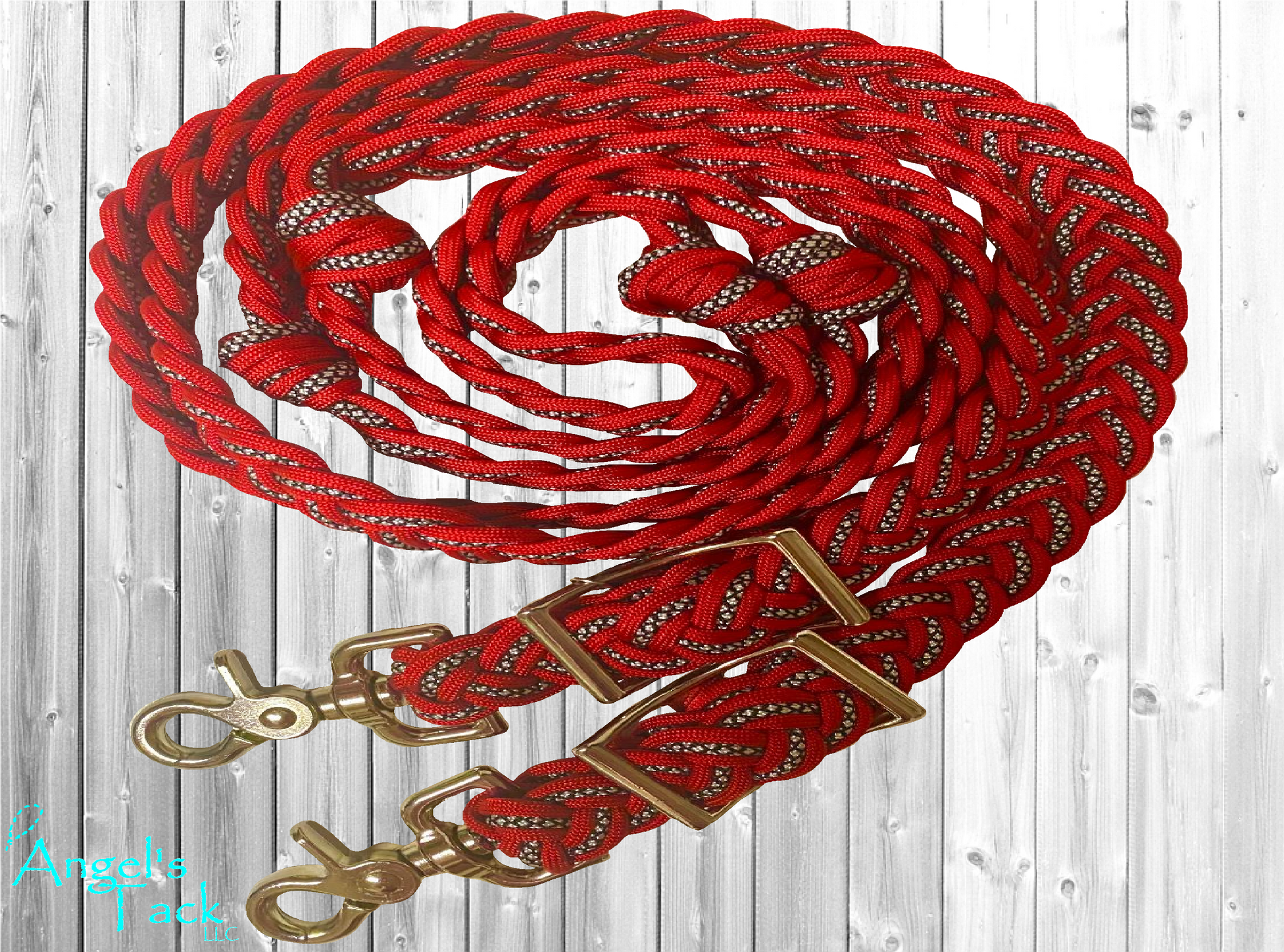 Red diamond barrel reins