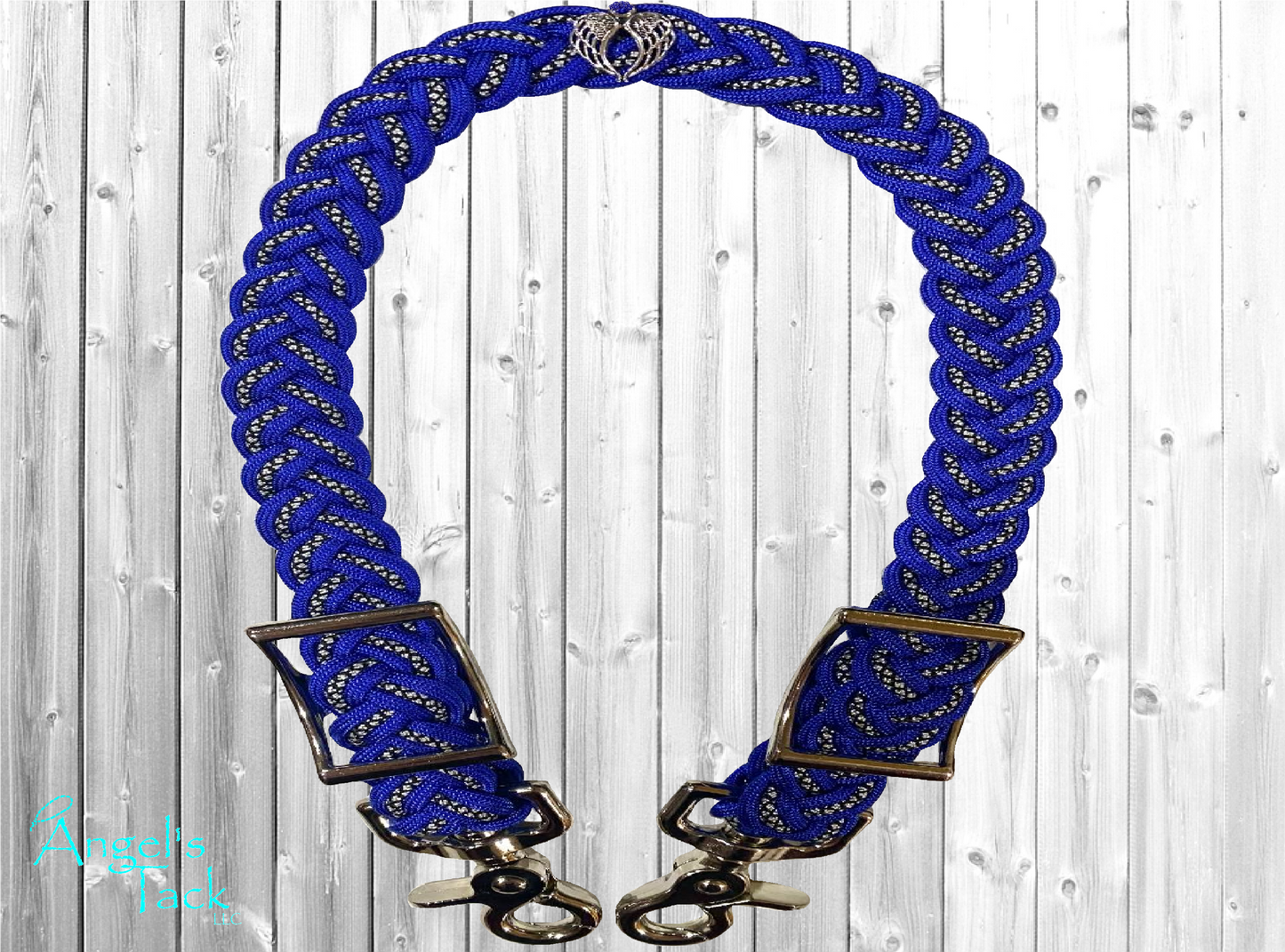 Royal blue diamond wither strap