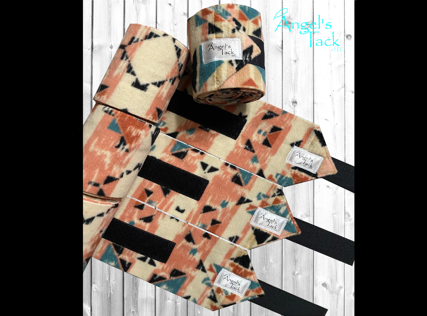 Southwestern polo wraps, unrolled