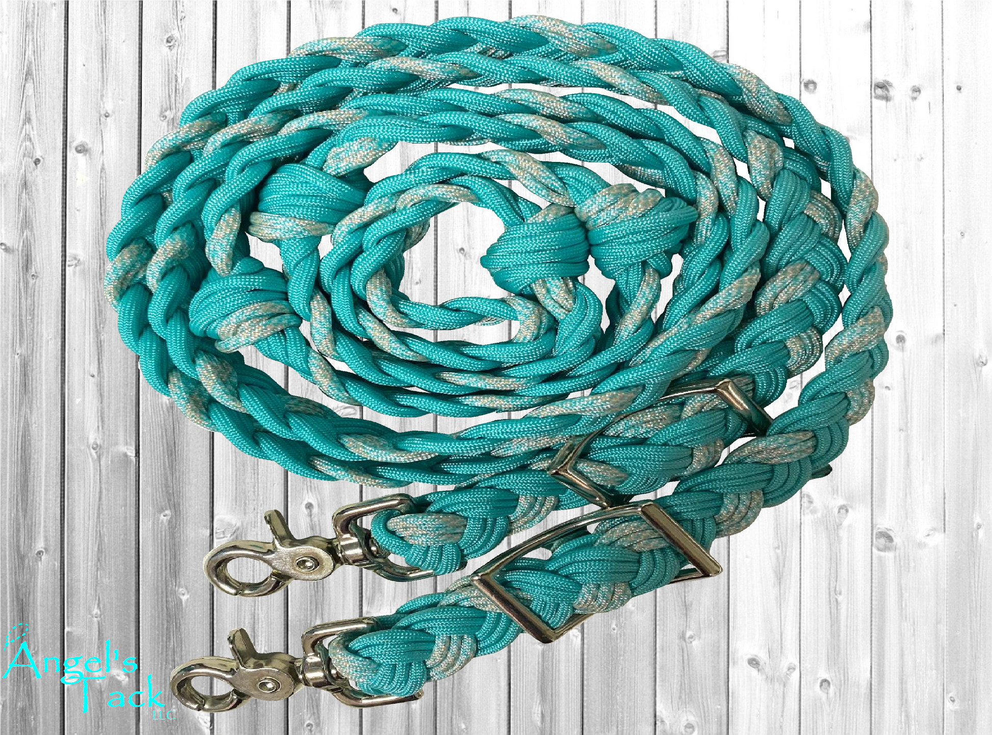 Turquoise barrel reins