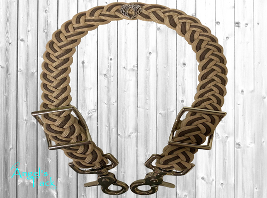 Tan and brown wither strap