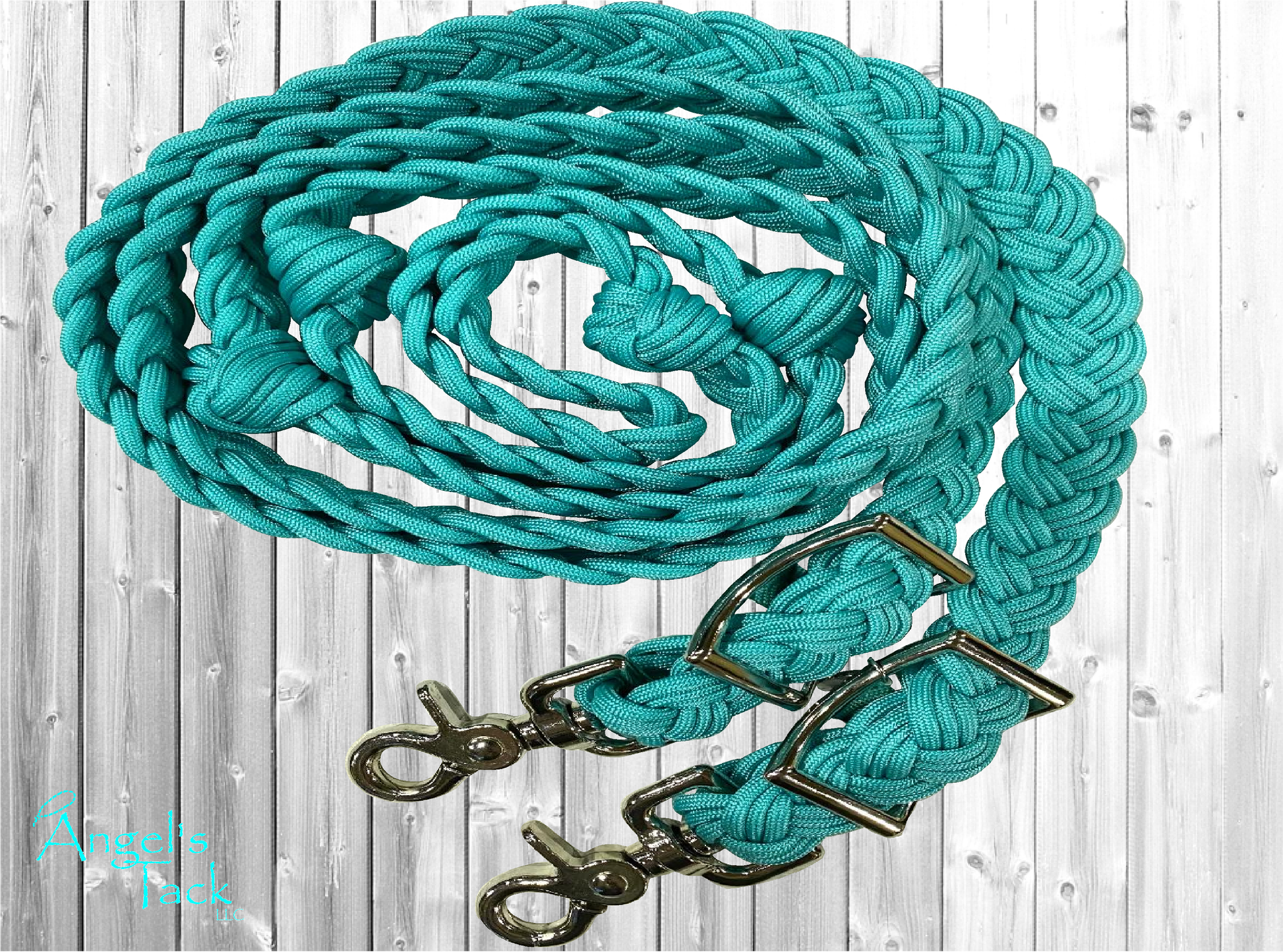 Turquoise barrel reins