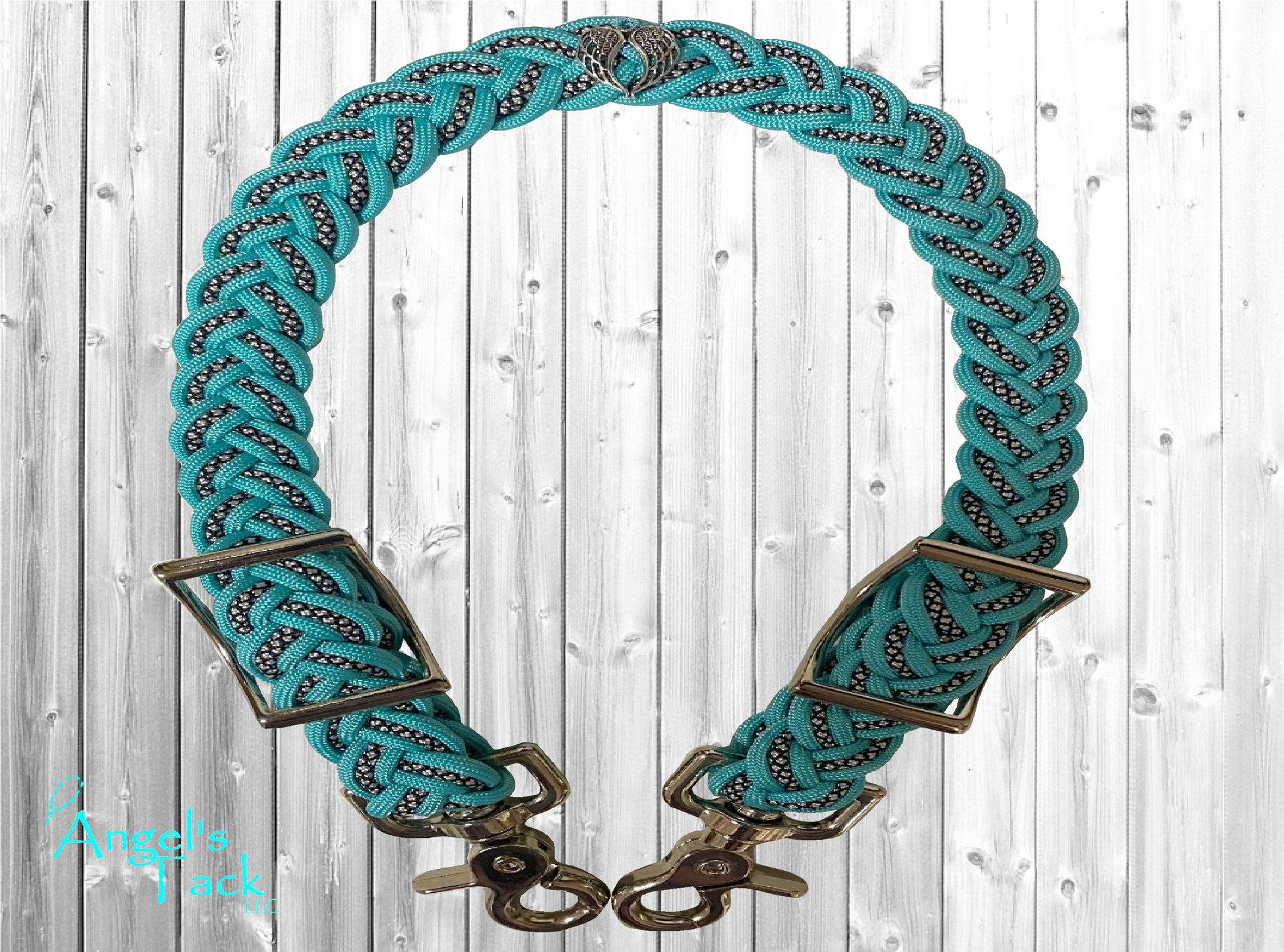 Turquoise diamond wither strap
