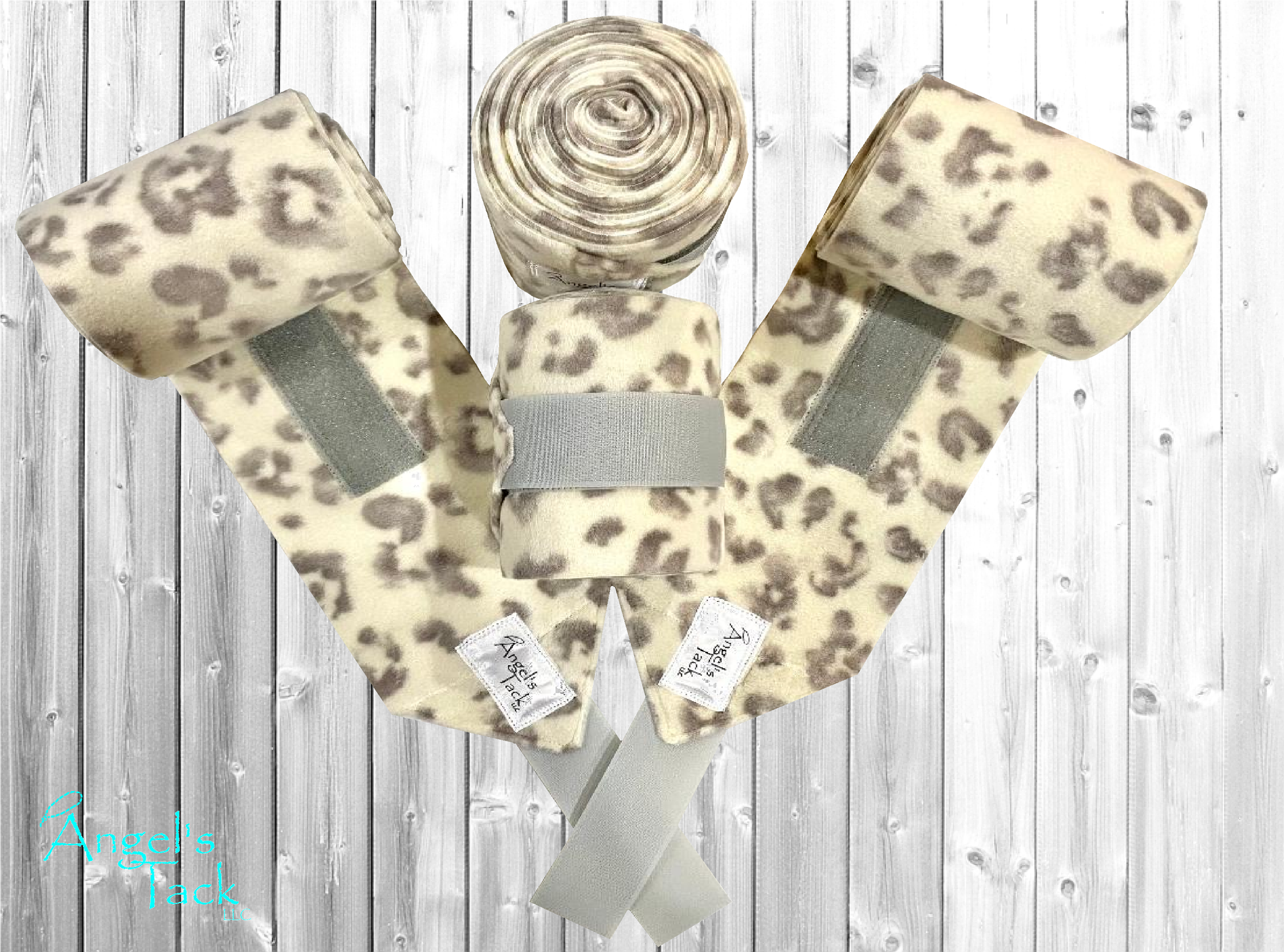 White leopard polo wraps
