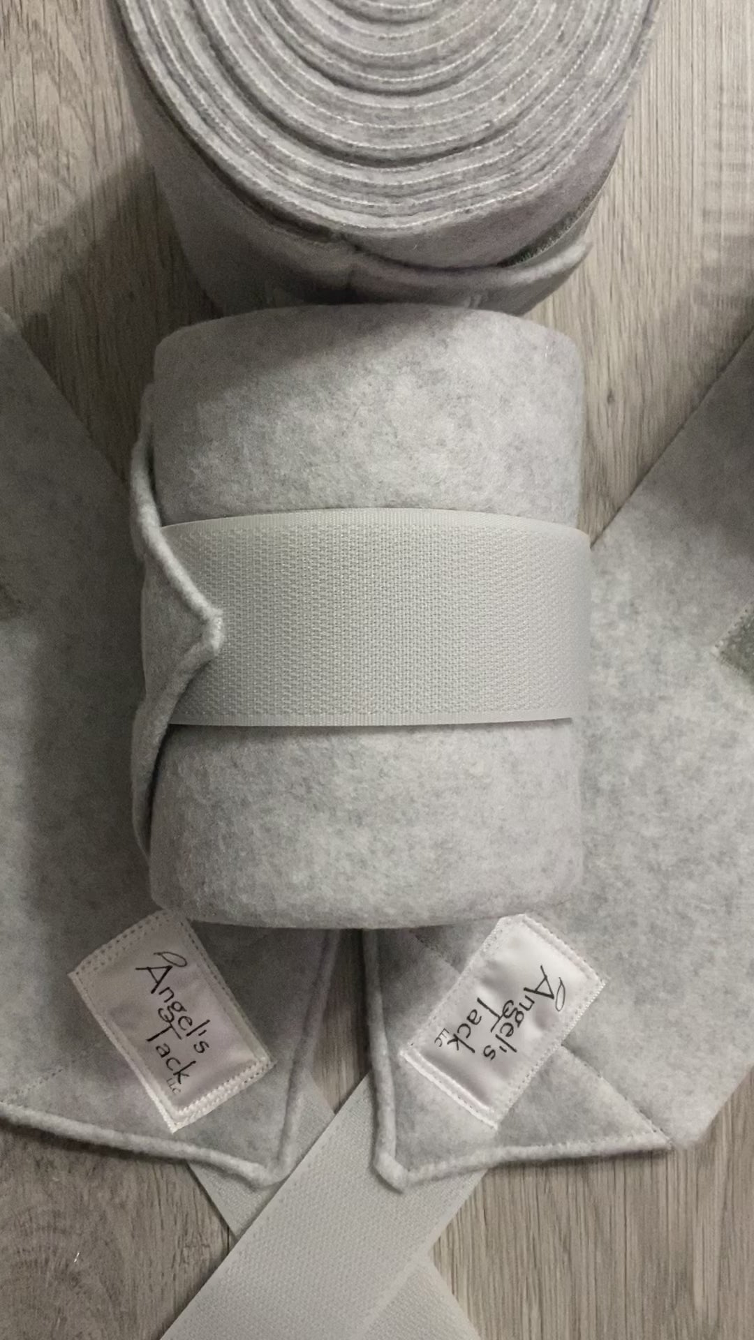 Grey polo wraps