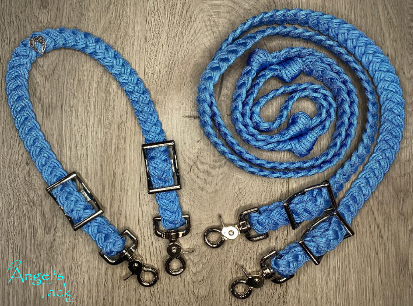 Baby Blue Barrel Reins