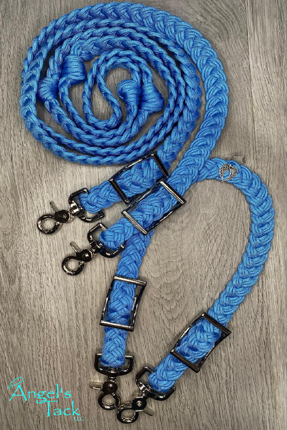 Baby Blue Barrel Reins