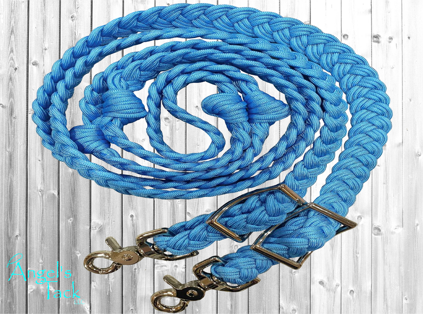 Baby Blue Barrel Reins