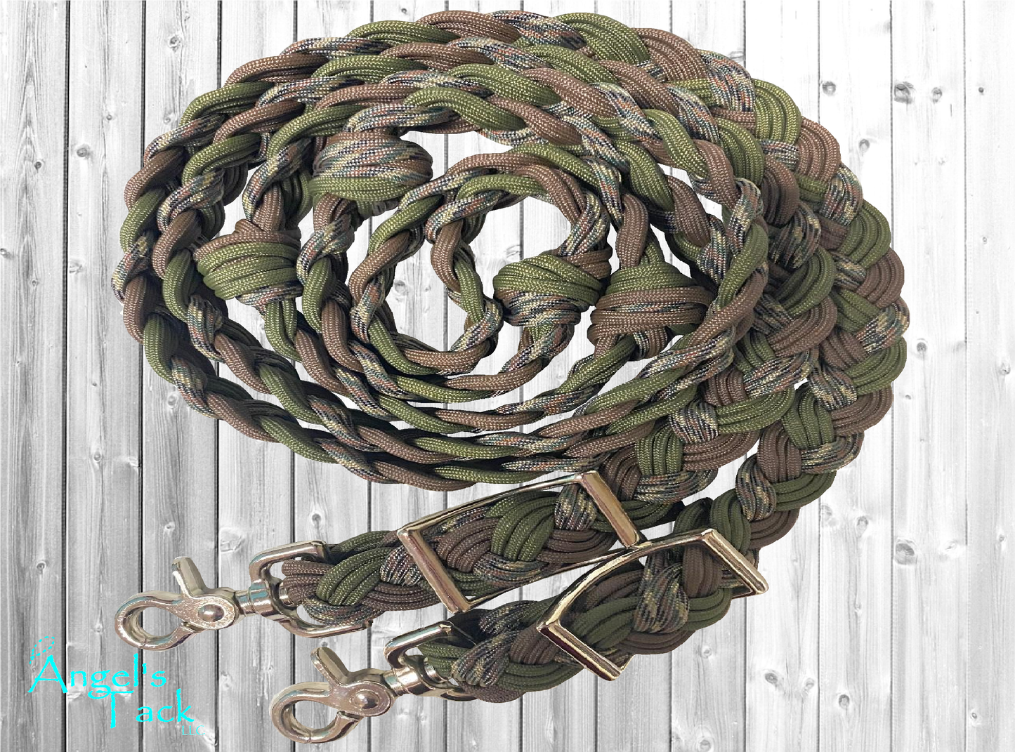 Camo barrel reins
