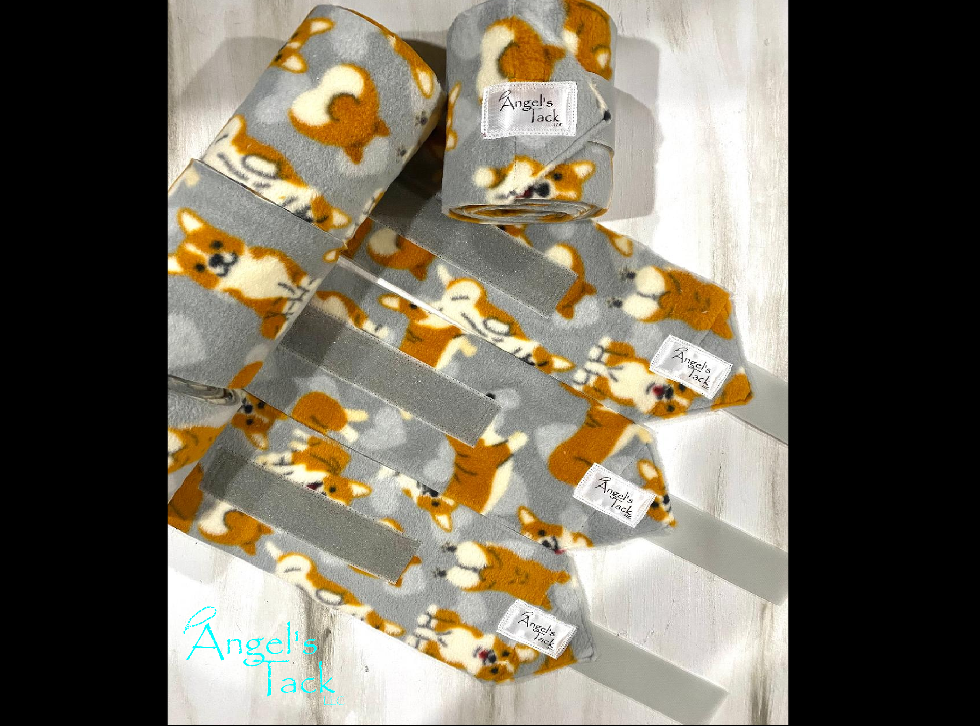 Corgi polo wraps, unrolled