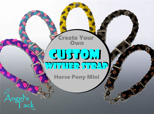Design your own custom paracord wither strap