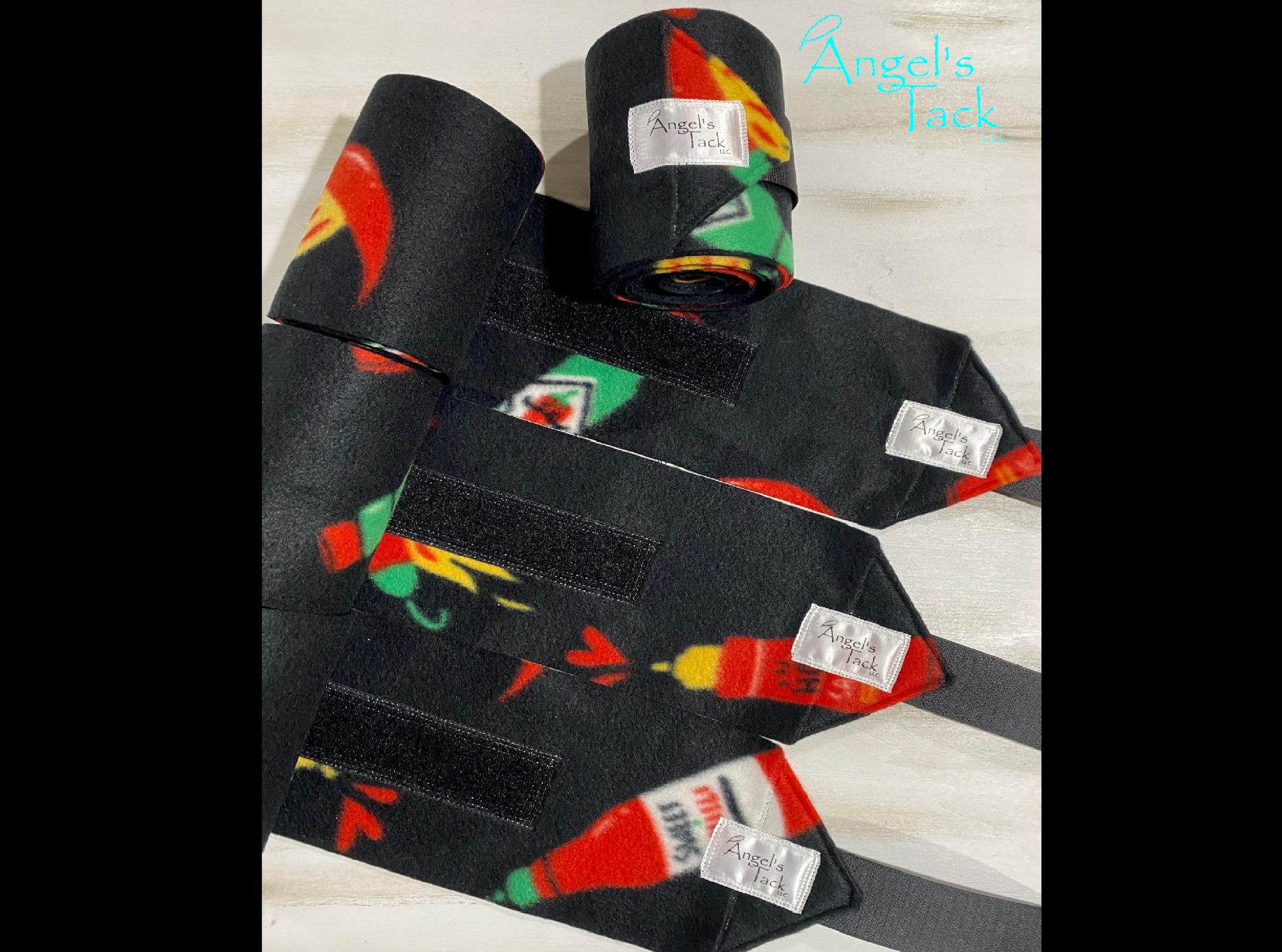Hot sauce polo wraps, unrolled