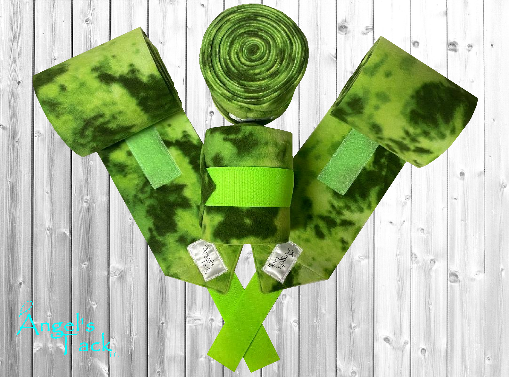 Neon green polo wraps