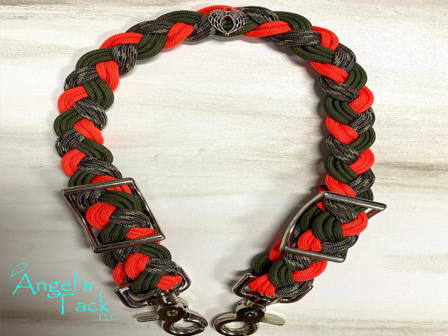 Neon orange camo wither strap