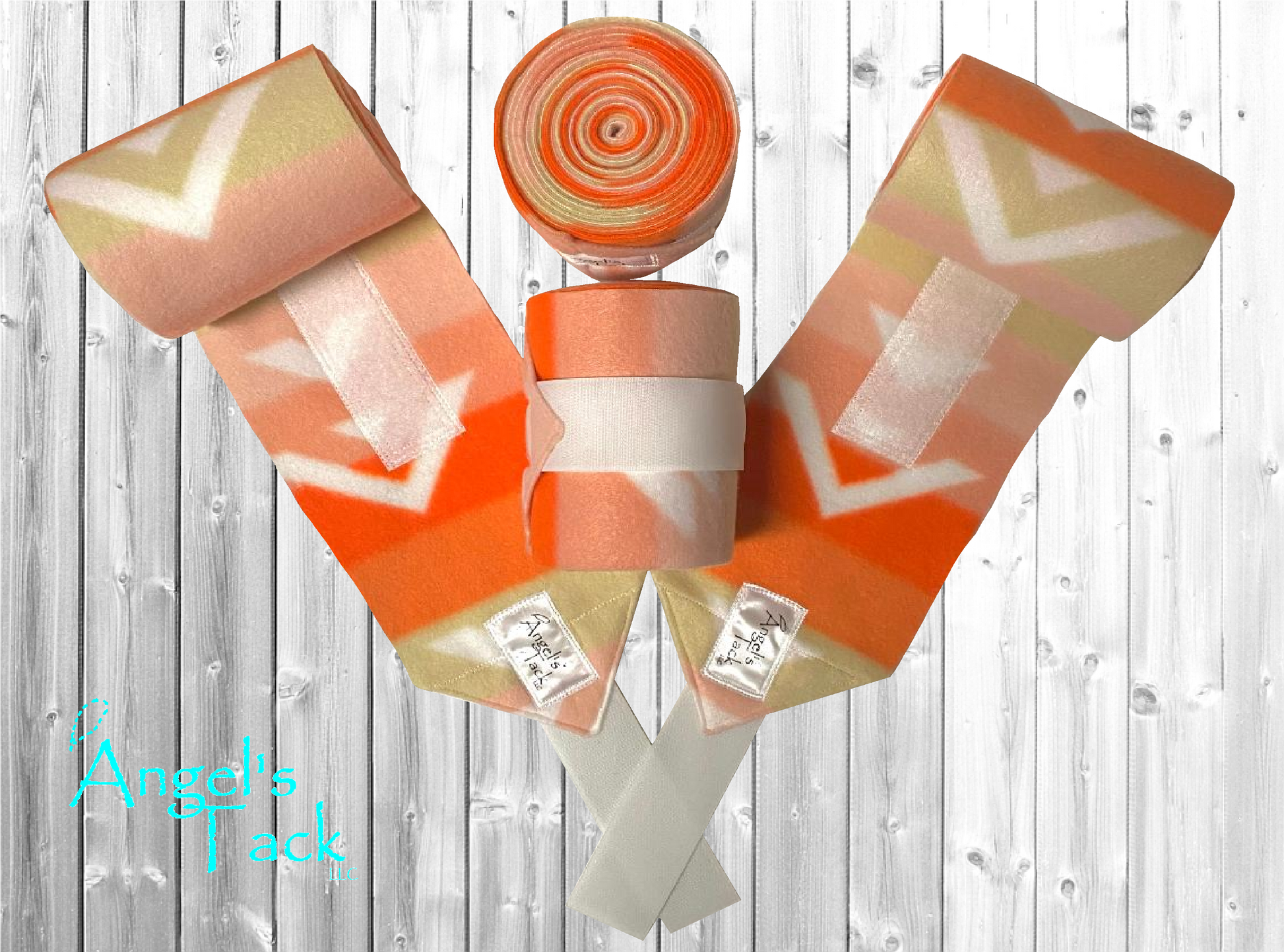 Orange arrow polo wraps