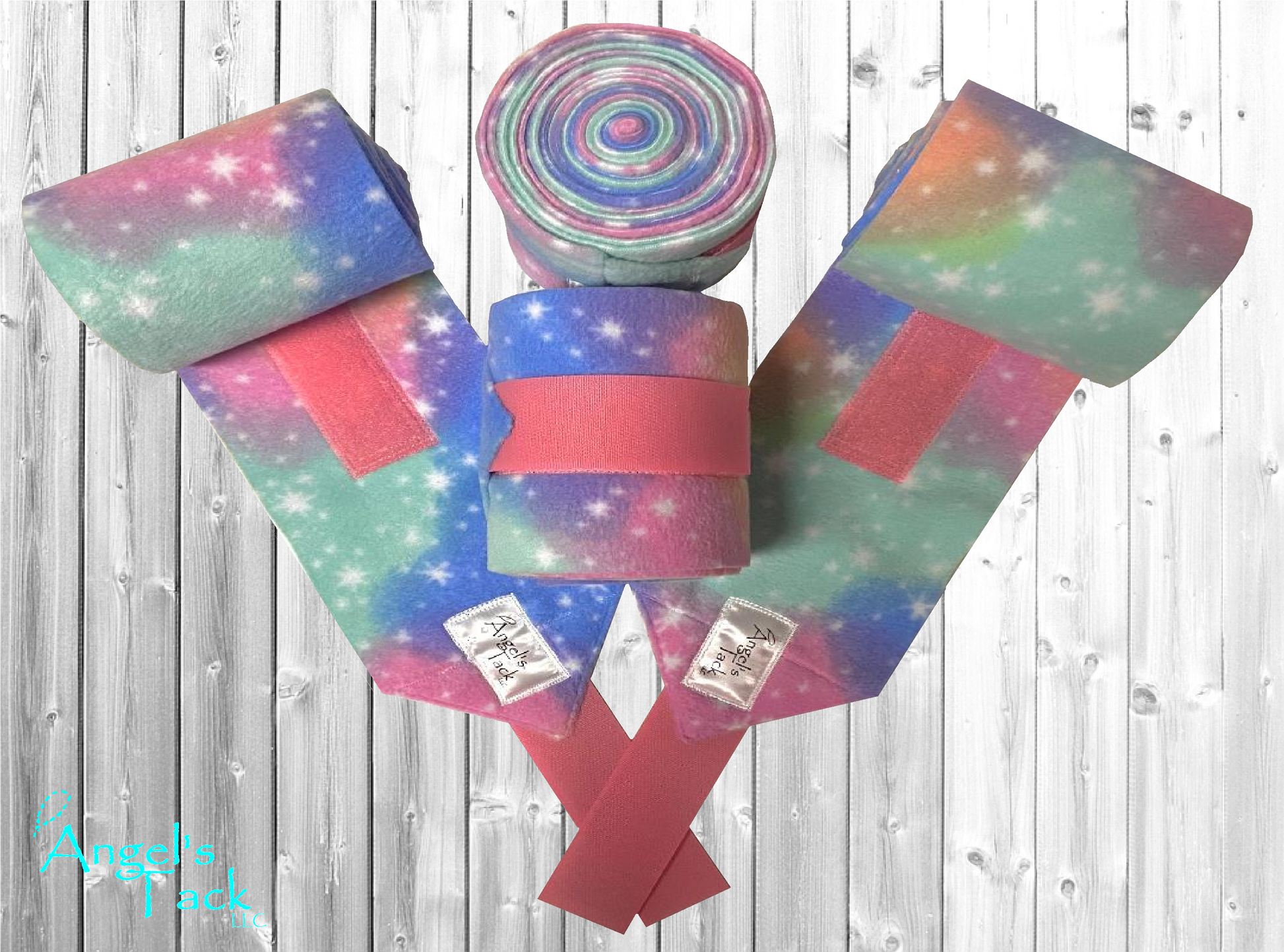 Pastel rainbow polo wraps