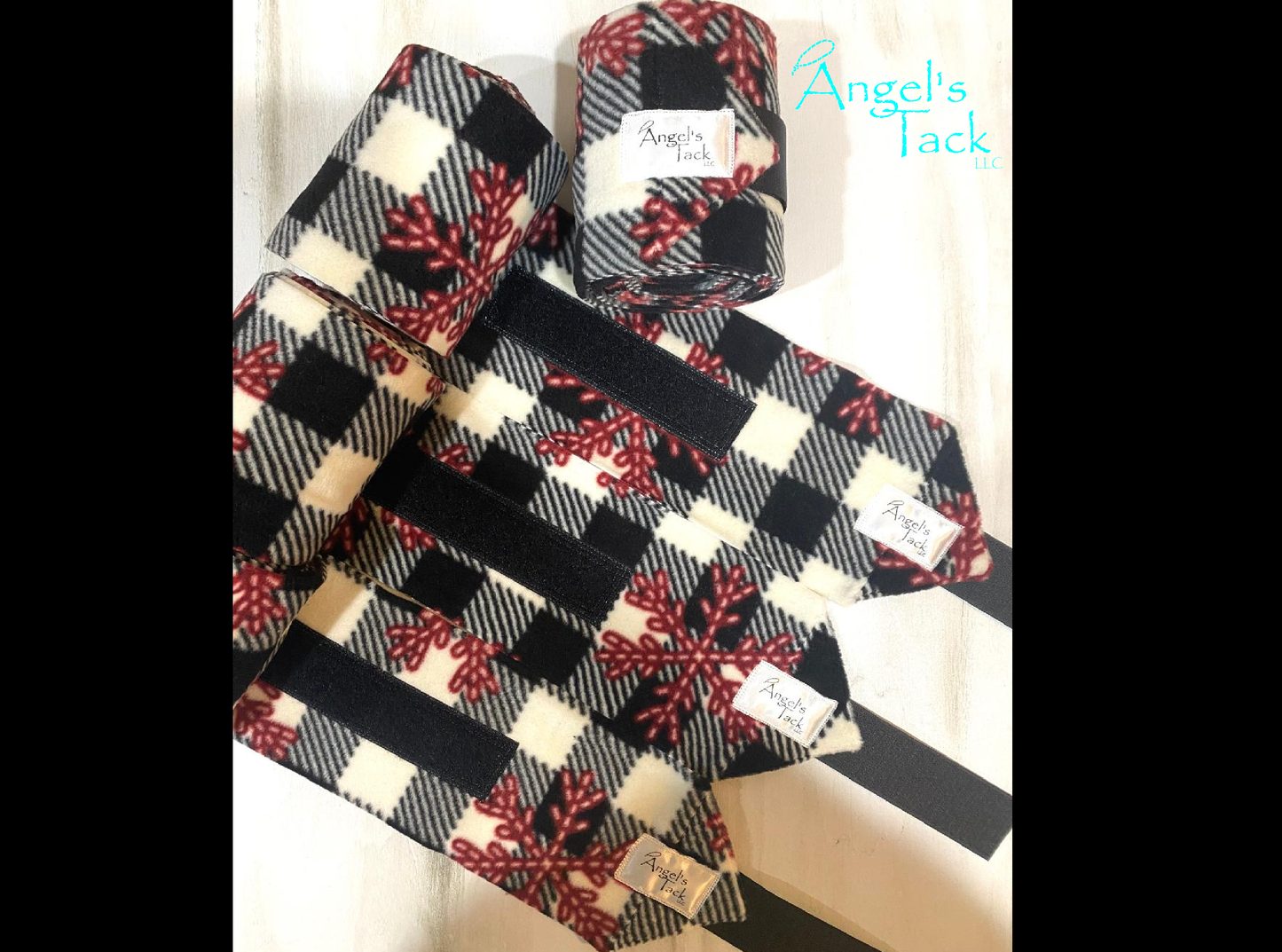 Christmas polo wraps, unrolled