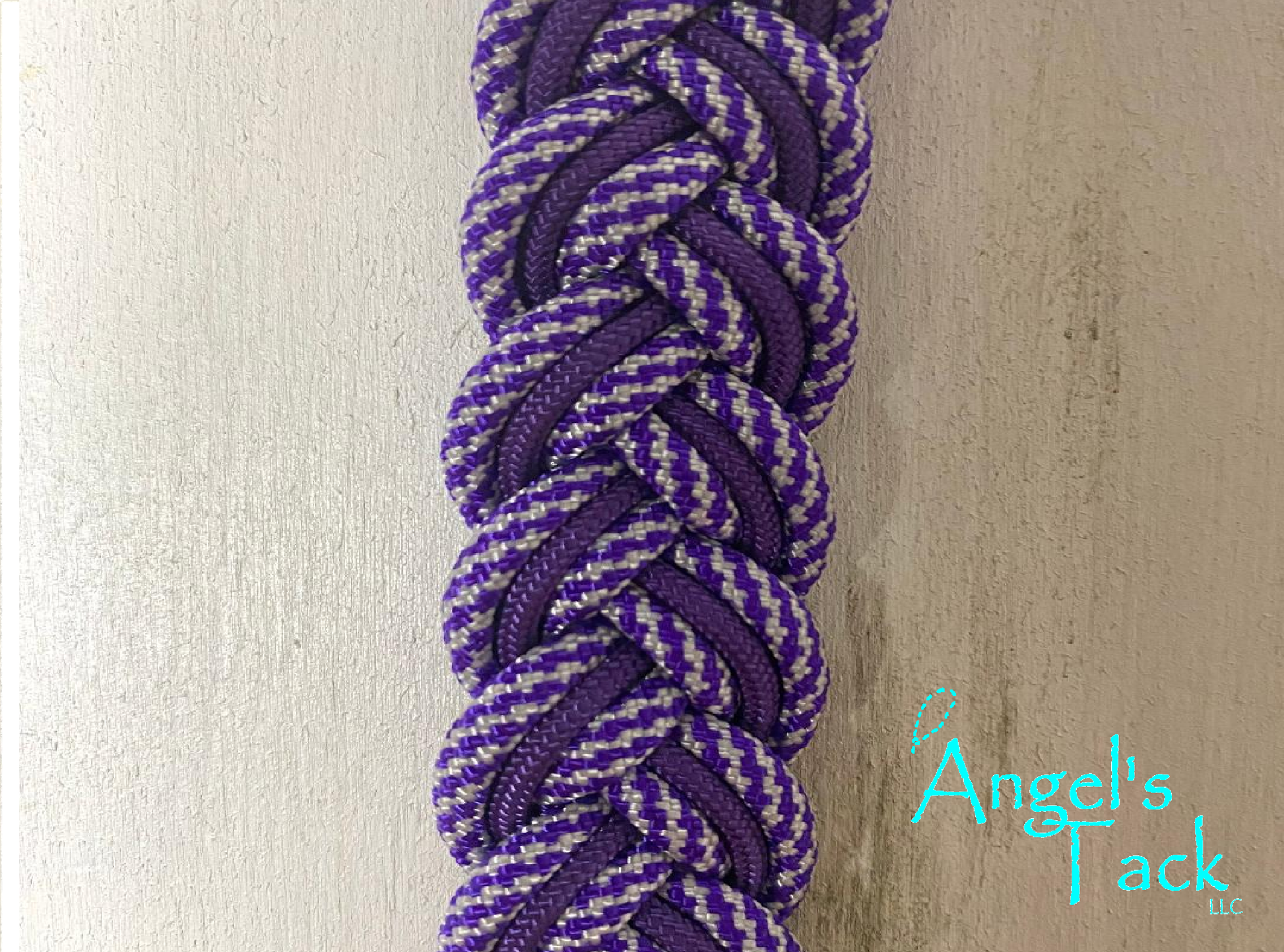 Purple barrel reins, close up