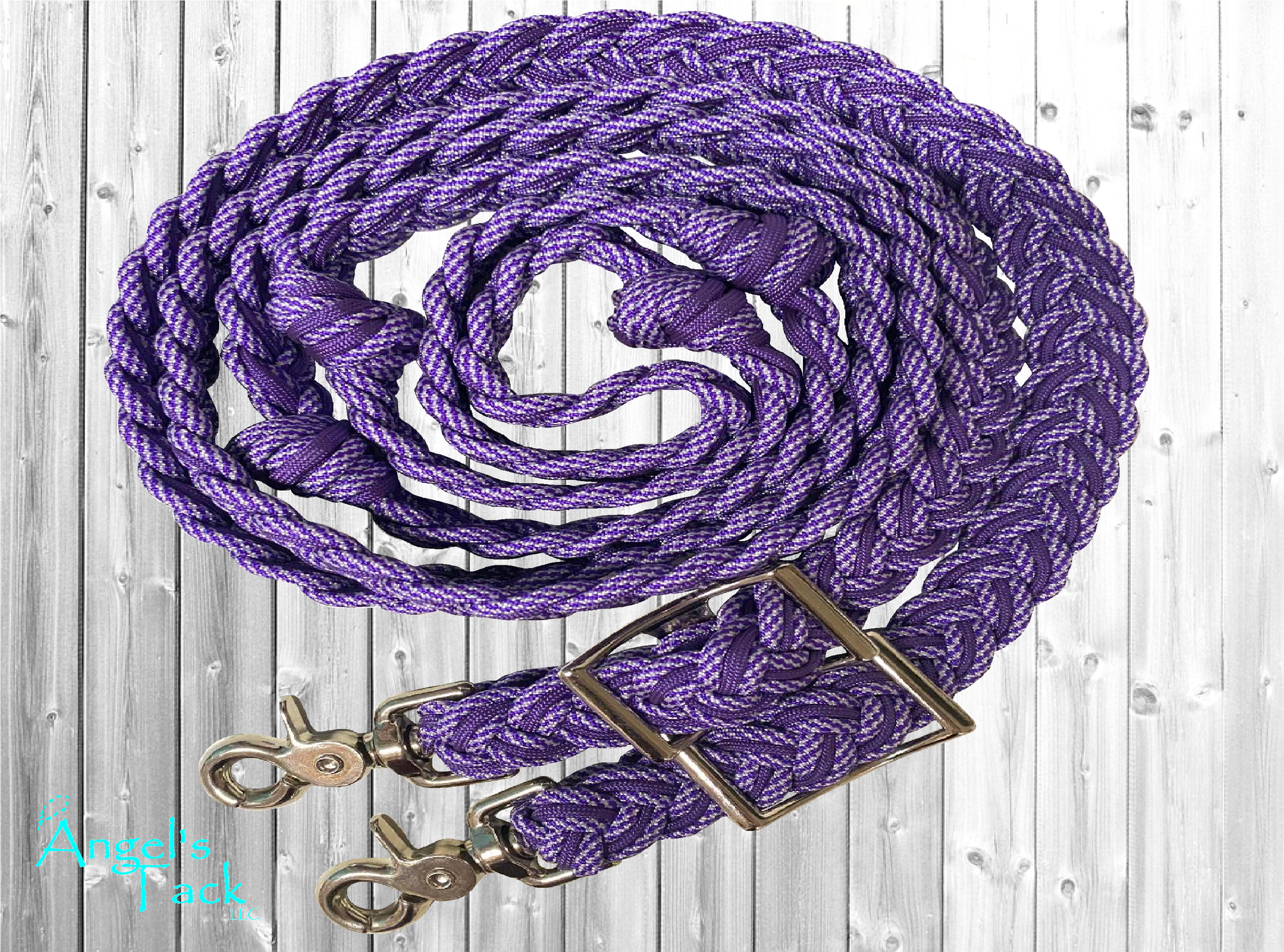 Purple barrel reins