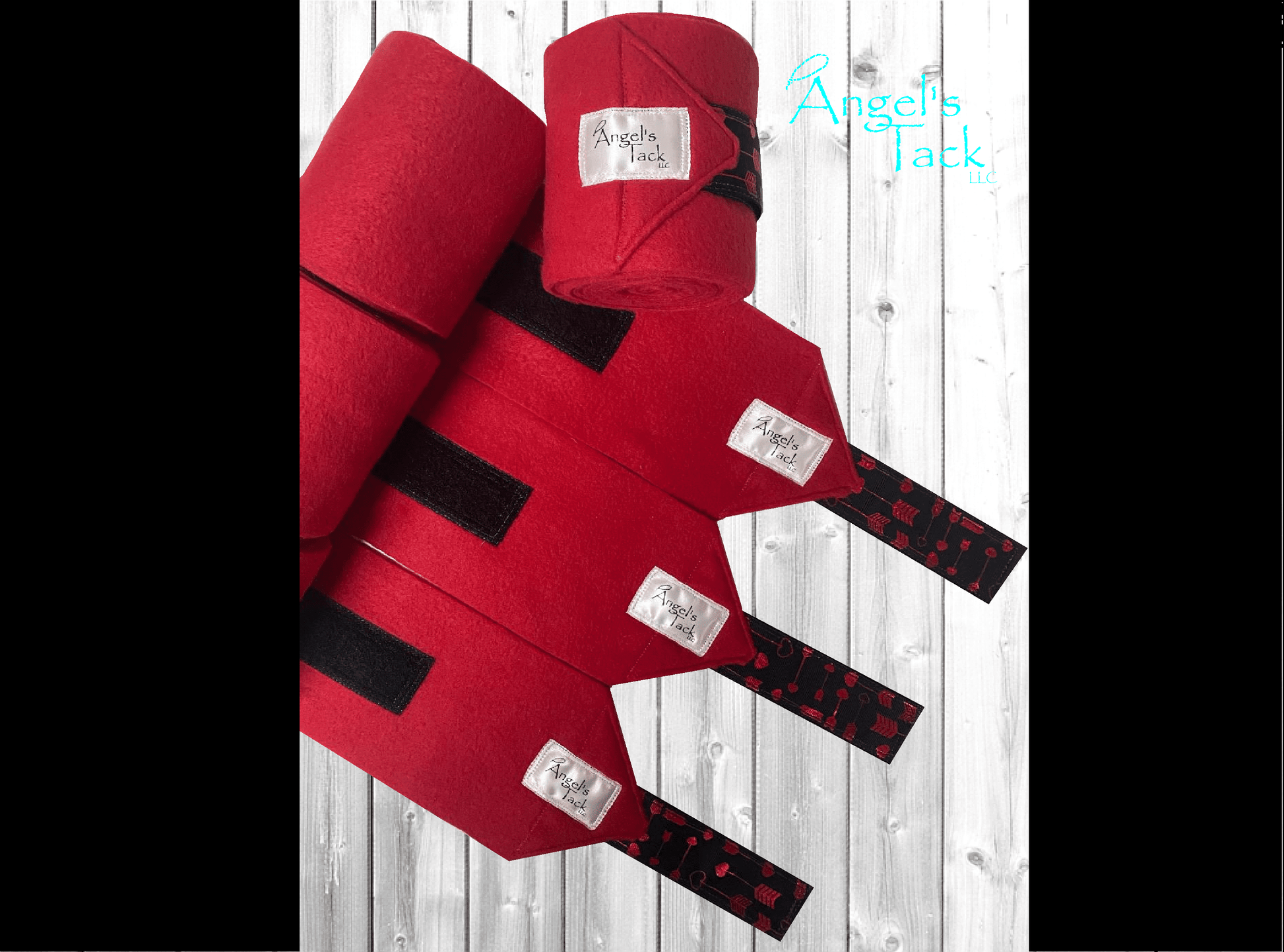 Valentine's polo wraps, unrolled