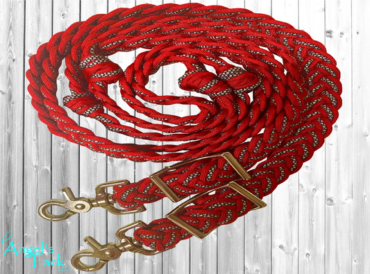 Red diamond barrel reins