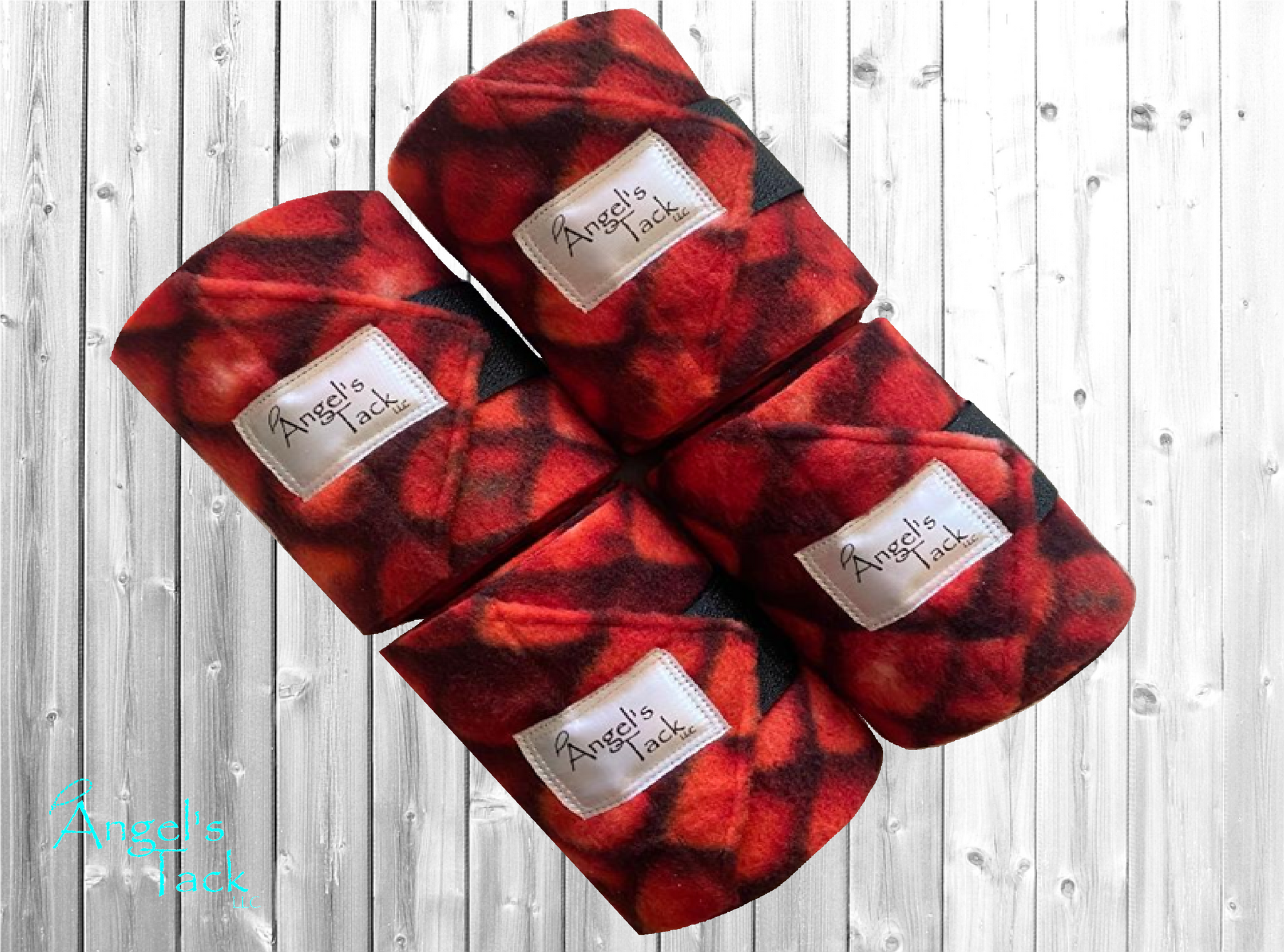 Red dragon scale polo wraps four pack