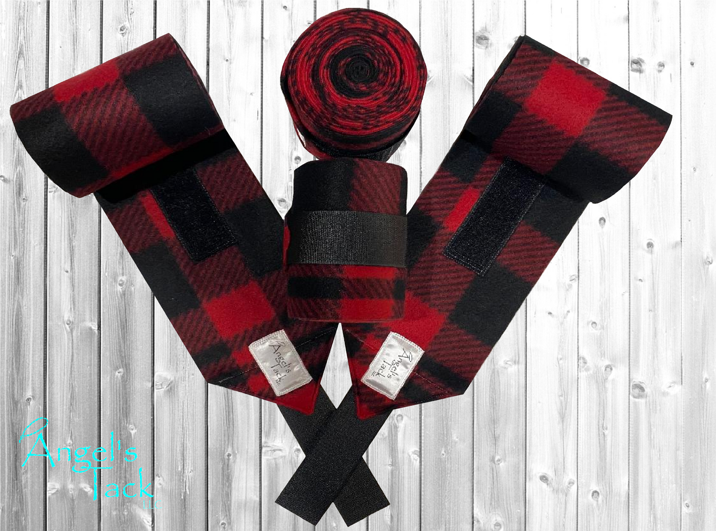 Red plaid polo wraps