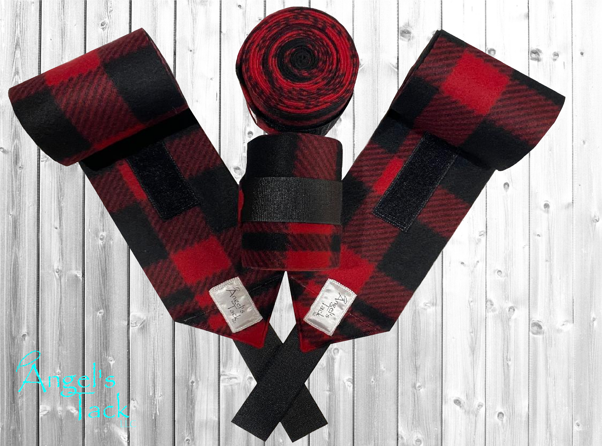 Red plaid polo wraps