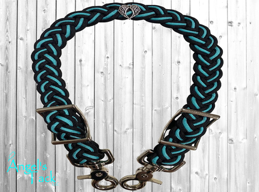 Turquoise and black wither strap