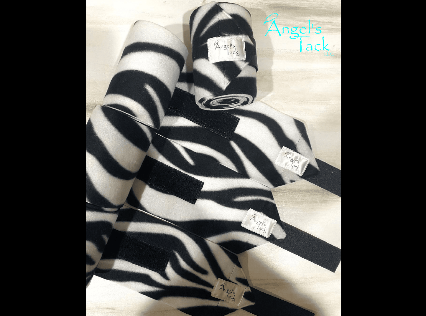 zebra polo wraps, unrolled